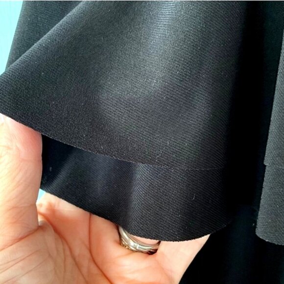 RALPH LAUREN Black Cold Shoulder Flowy Bell Sleeve Dress- Size 12 - Picture 15 of 15